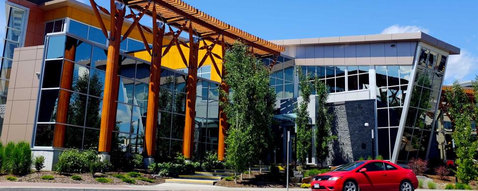 The RCMP detachment headquarters in downtown Prince George.