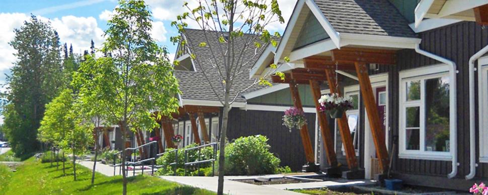 Modular, accessible housing in the Hart Highlands neighbourhood in Prince George.