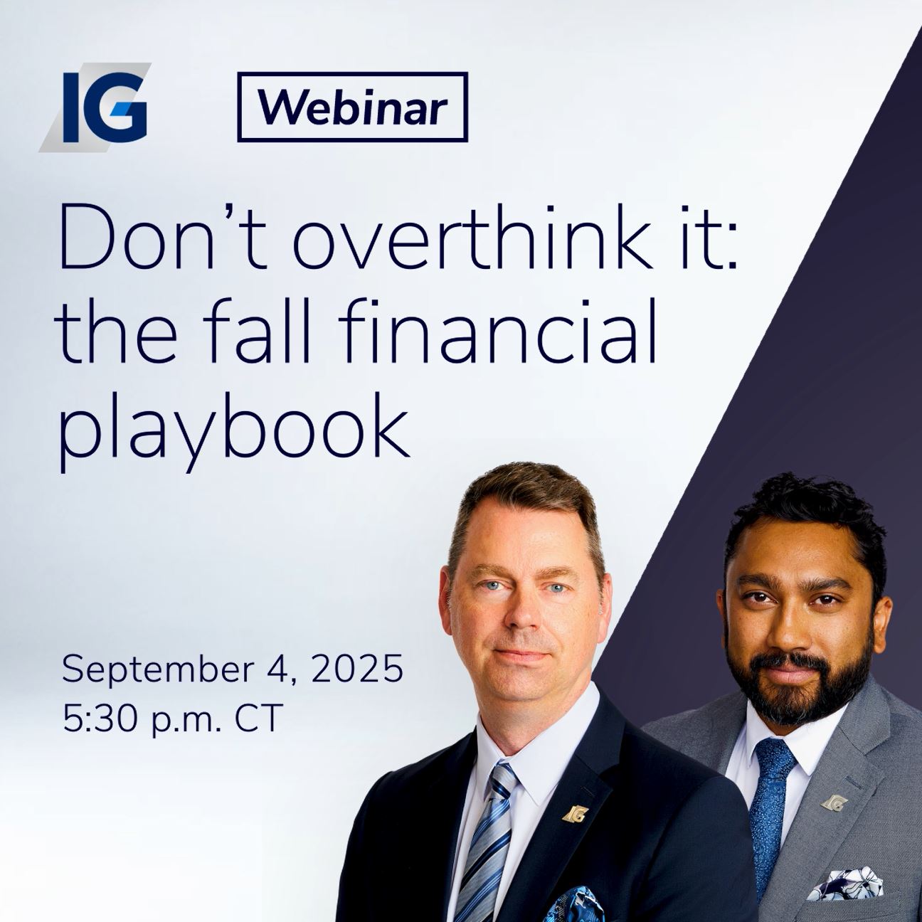Don’t overthink it: the fall financial playbook